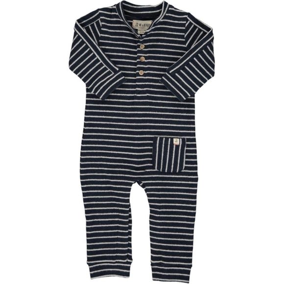 Me & Henry Other - Me & Henry Boys Striped Jersey Romper